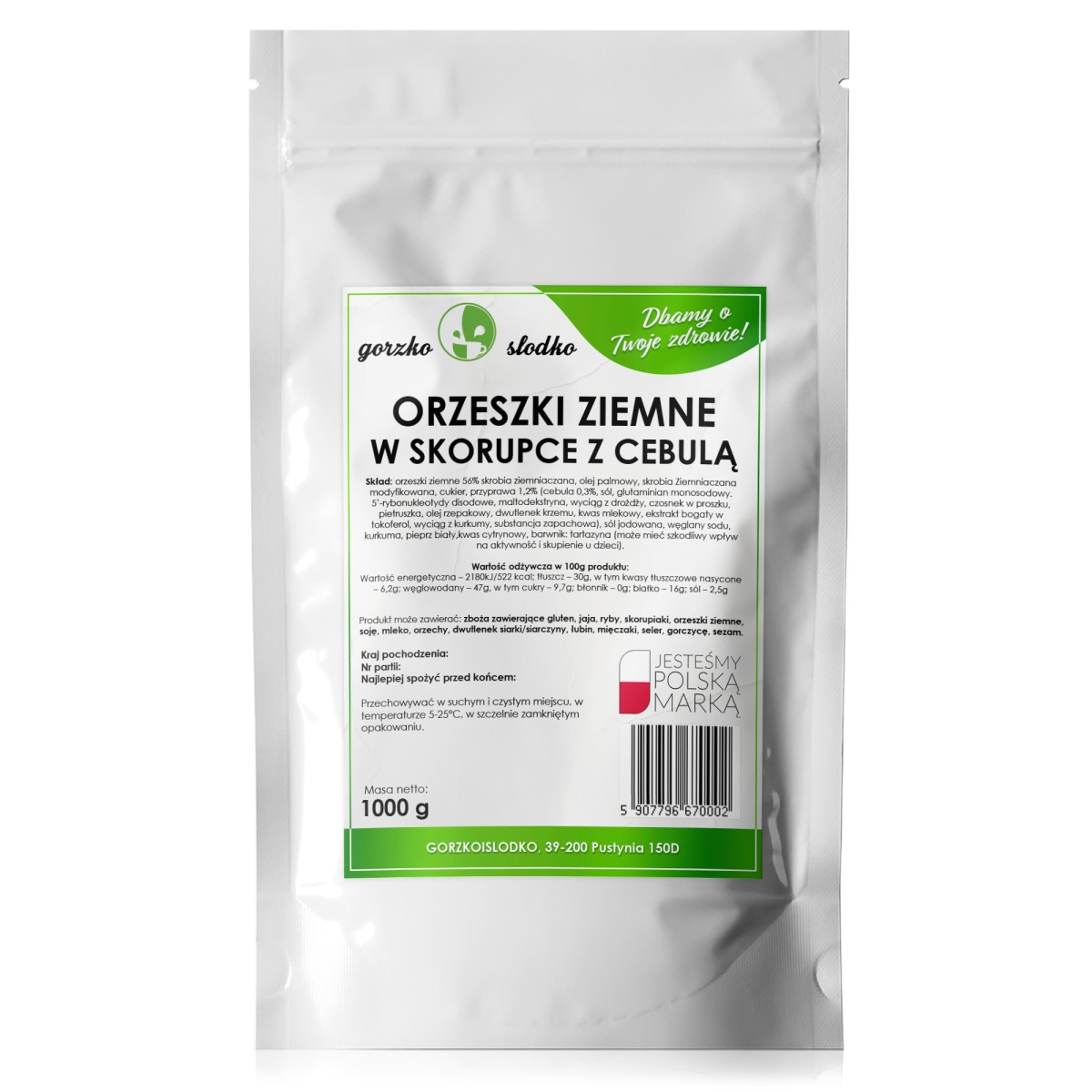 Orzechy ziemne w skorupce cebulowej